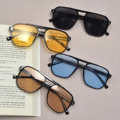Punk Square UV400 Sunglasses | Bold Retro Unisex Shades – CINILY UK lens detail