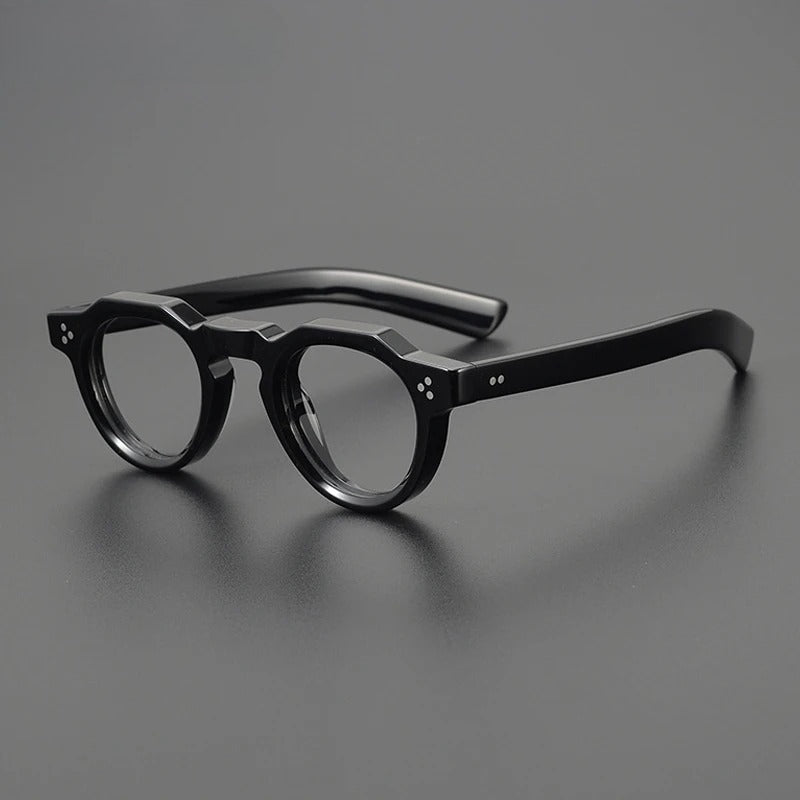 Vintage Small Round Acetate Glasses Frame
