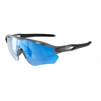 TR90 Half-Rim Cycling Sunglasses with UV Protection and Windproof Coverage additional product view