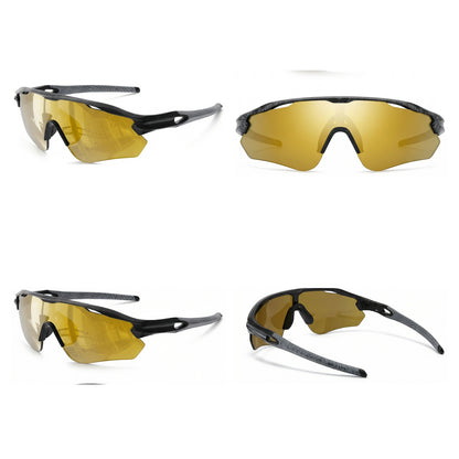 TR90 Half-Rim Cycling Sunglasses with UV Protection and Windproof Coverage additional product view