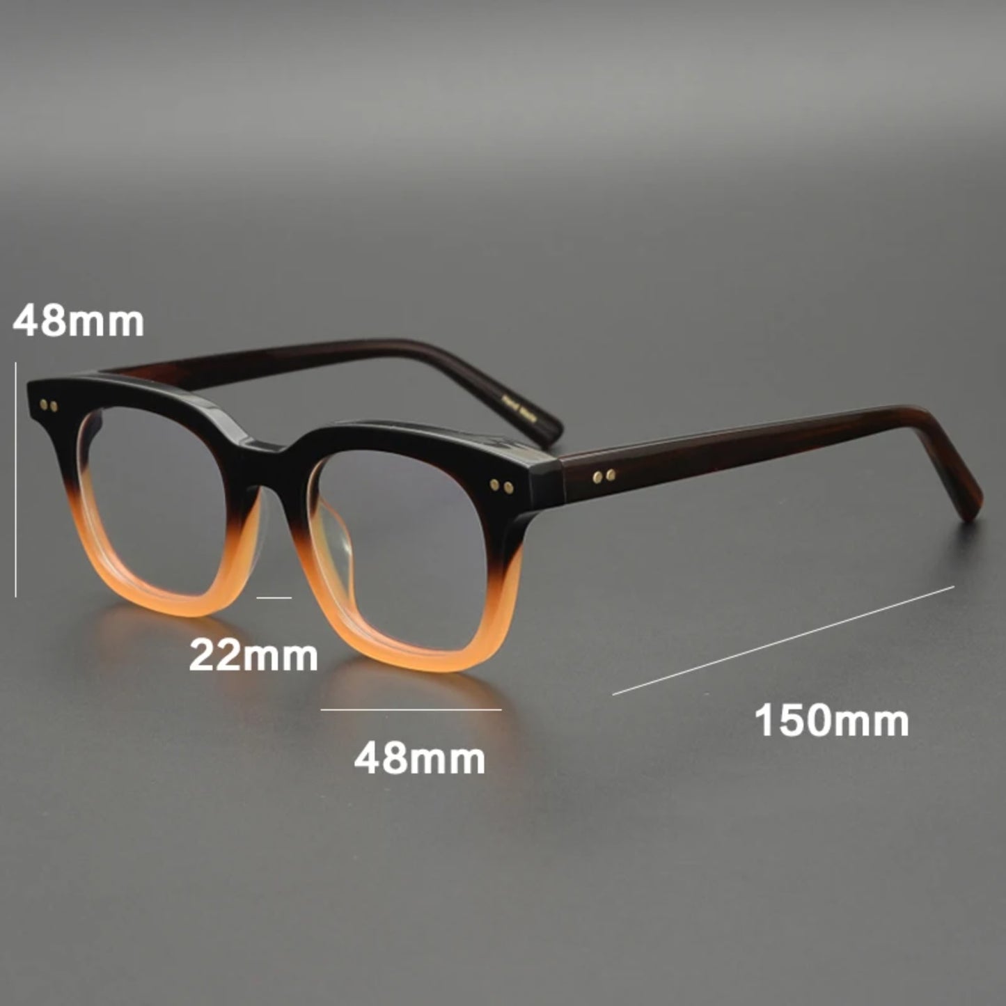 Acetate Emerald Square Eyeglasses