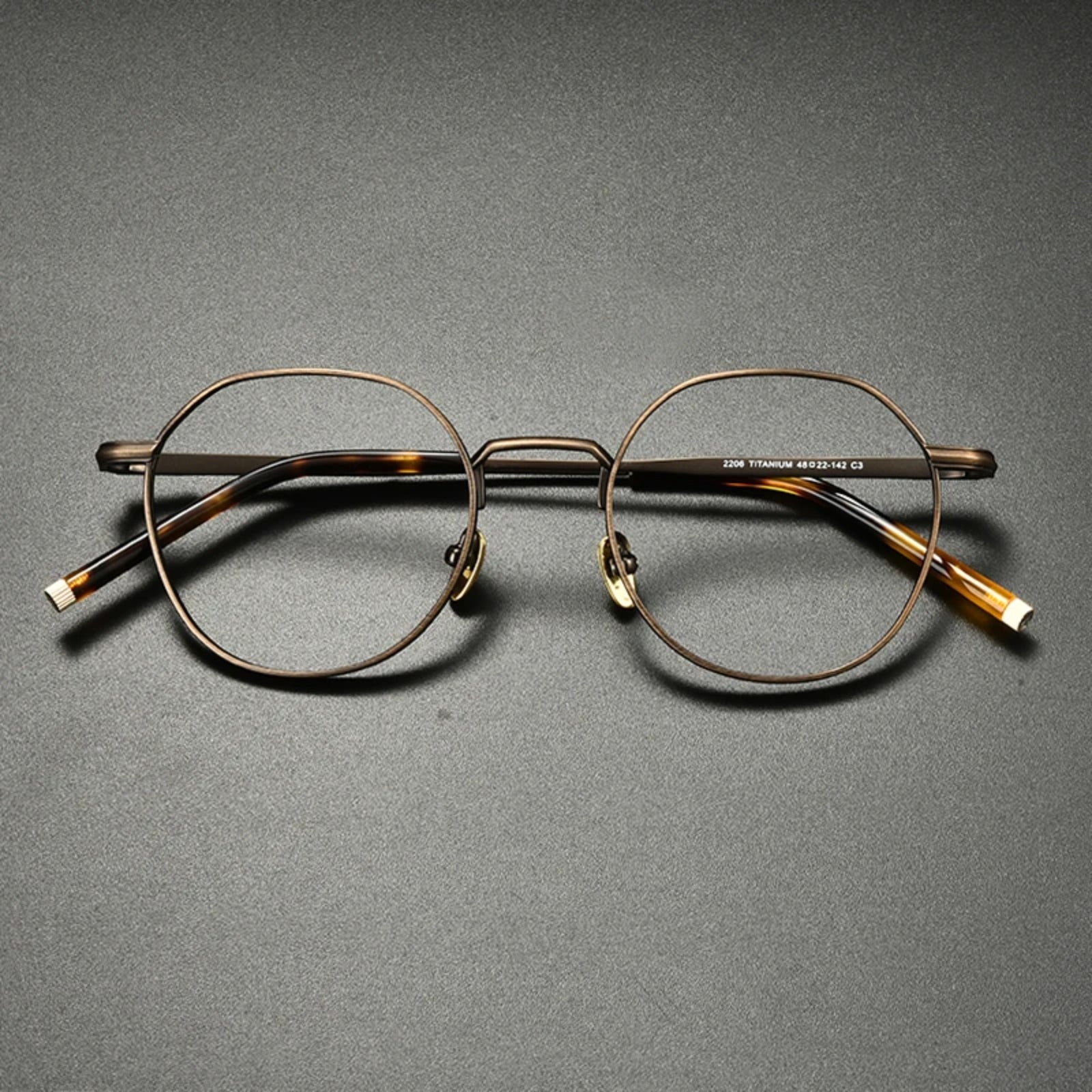 Japanese Titanium Wire Round Prescription Eyeglasses | Retro Optical Frame for Rx Lenses – CINILY UK frame detail