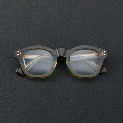 Acetate Small Two-Tone Prescription Eyeglasses | Retro Optical Frame for Rx Lenses – CINILY UK additional product view