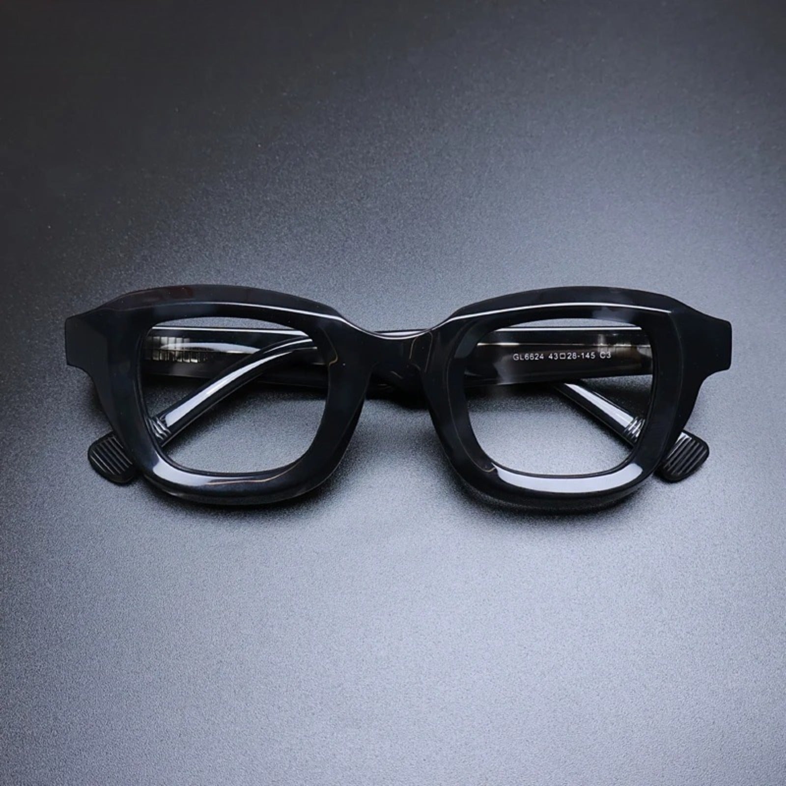Acetate Geometric Prescription Eyeglasses | Bold Retro Rx Glasses Online – CINILY UK side view