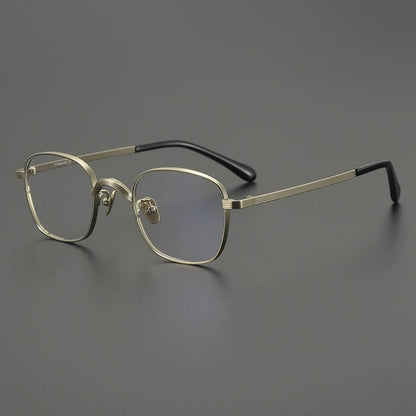 Titanium Square Prescription Eyeglasses | Affordable Rx Glasses Online – CINILY UK front view