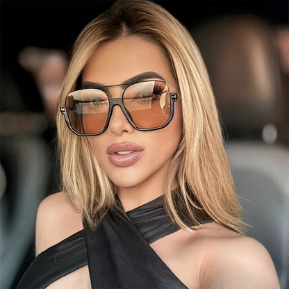 Oversized Square UV400 Sunglasses | Bold Women’s Fashion Shades – CINILY UK additional product view