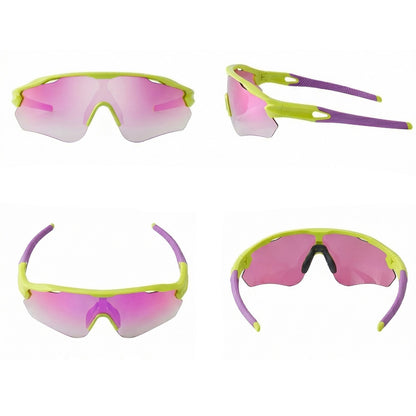 TR90 Half-Rim Cycling Sunglasses with UV Protection and Windproof Coverage temple detail