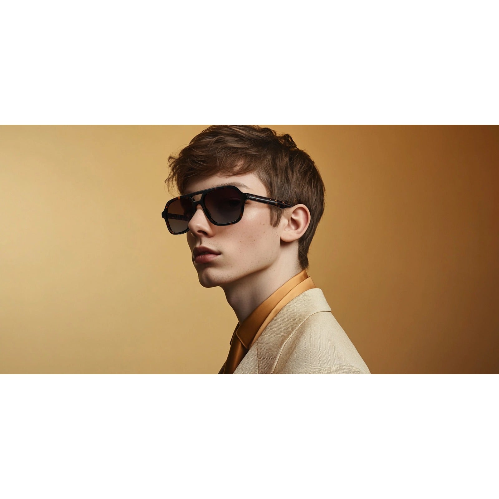 Acetate Tortoise Pilot Polarized UV400 Sunglasses | Classic Unisex Shades – CINILY UK additional product view
