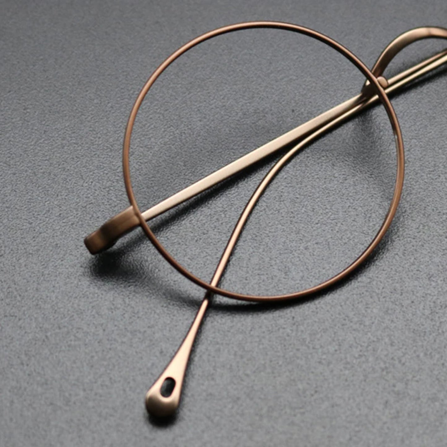 Petite Titanium Wire Round Eyeglasses