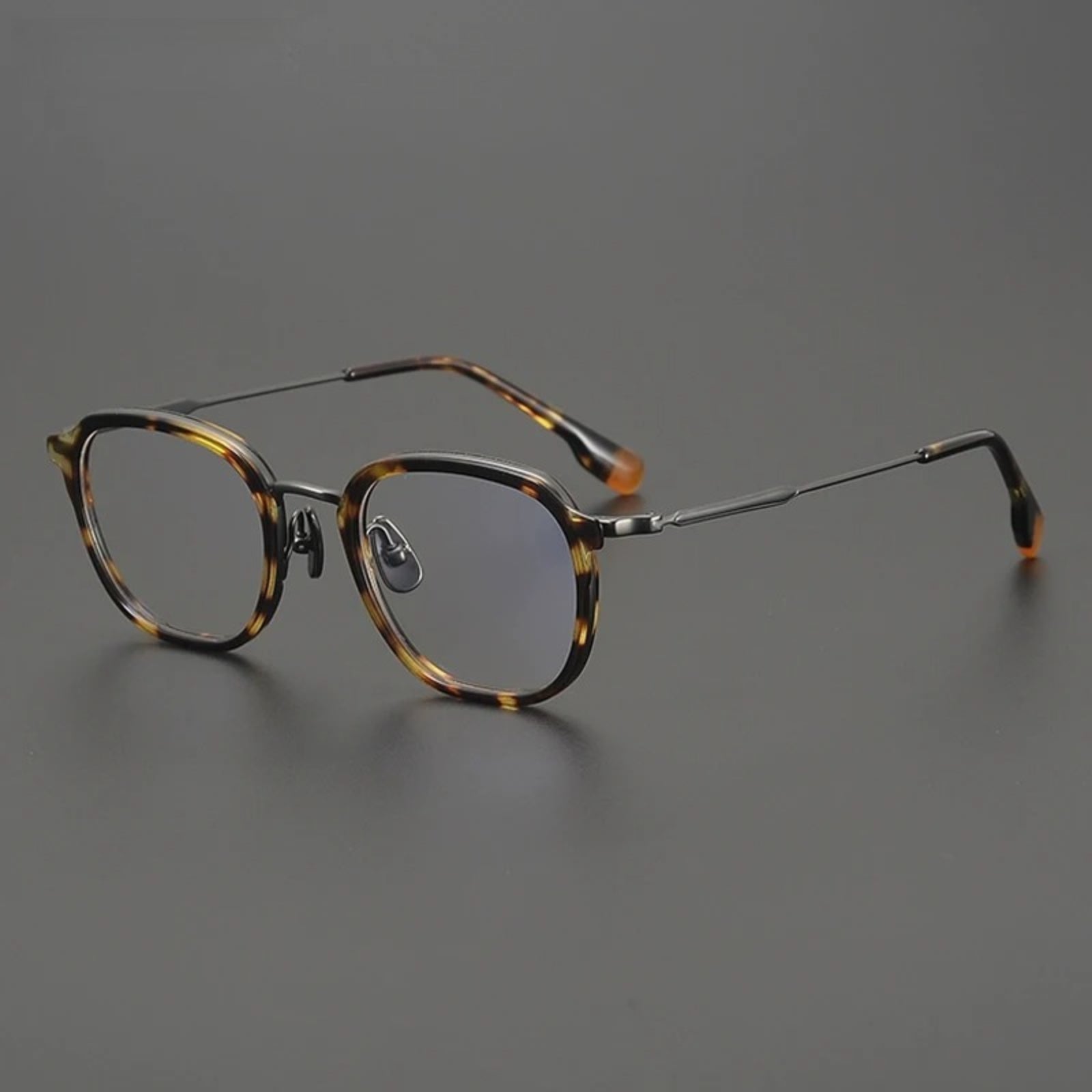 Titanium Tortoise Round Prescription Eyeglasses | Lightweight Optical Frame for Rx Lenses – CINILY UK - Tortoise